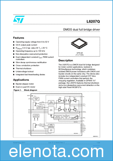 STMicroelectronics L6207Q datasheet