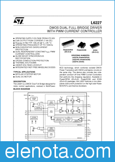 STMicroelectronics L6227 datasheet