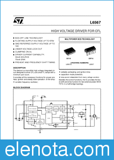 STMicroelectronics L6567D datasheet
