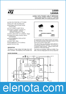 STMicroelectronics L6569 datasheet