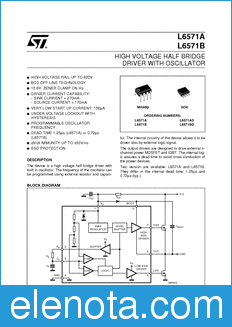 STMicroelectronics L6571 datasheet