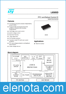 STMicroelectronics L6585 datasheet