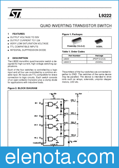 STMicroelectronics L9222 datasheet