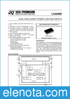 STMicroelectronics L9386MD datasheet