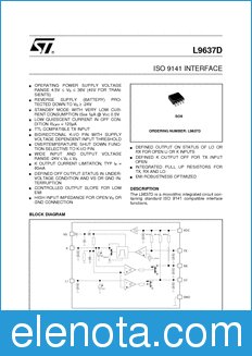STMicroelectronics L9637 datasheet