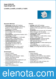 Infineon LAA676-R1S2-1 datasheet