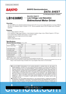 Sanyo LB1638MC datasheet