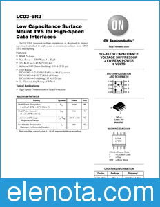 ON Semiconductor LC03-6R2 datasheet