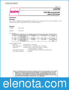 Sanyo LC5739 datasheet