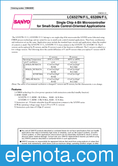 Sanyo LC6528F datasheet