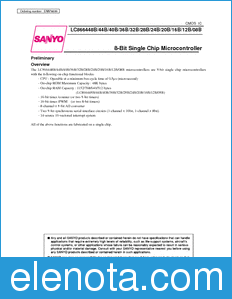 Sanyo LC866416B datasheet