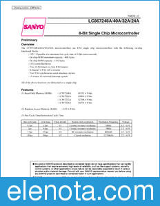 Sanyo LC867232A datasheet