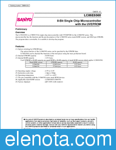 Sanyo LC86E6560 datasheet