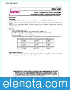 Sanyo LC86P5632 datasheet