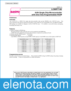 Sanyo LC86P7148 datasheet