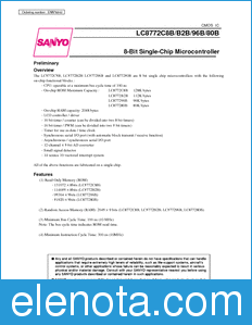 Sanyo LC8772B2B datasheet