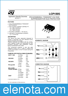 STMicroelectronics LCP150S datasheet