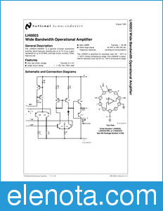 National Semiconductor LH0003 datasheet