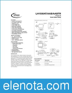 Infineon LH1500AABTR datasheet