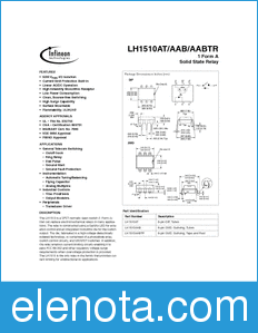 Infineon LH1510AABTR datasheet
