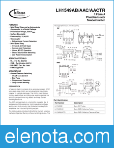 Infineon LH1549AAC datasheet
