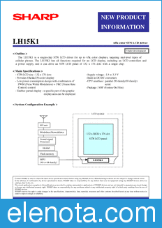 Sharp LH15K1 datasheet