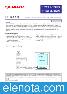 Sharp LH16AAH datasheet