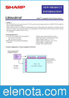 Sharp LH16AD/AF datasheet