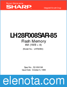 Sharp LH28F008SAR-85 datasheet