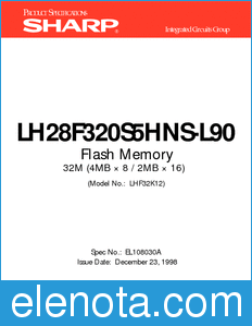 Sharp LH28F320S5HNS-L90 datasheet