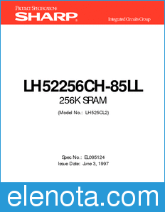 Sharp LH52256CH-85LL datasheet