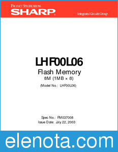 Sharp LHF00L06 datasheet