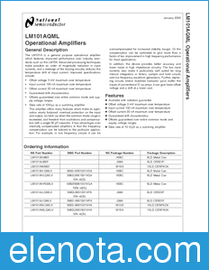 National Semiconductor LM101AQML datasheet