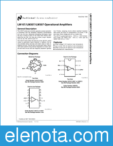 National Semiconductor LM107 datasheet
