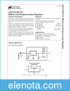 National Semiconductor LM1117T-1.8 datasheet