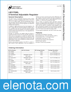 National Semiconductor LM117QML datasheet