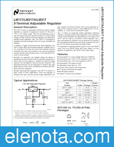 National Semiconductor LM117 datasheet