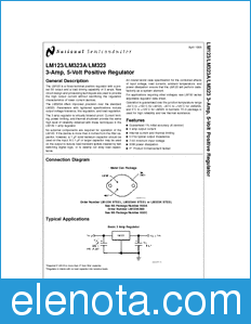 National Semiconductor LM123 datasheet