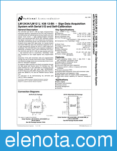 National Semiconductor LM12434 datasheet