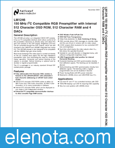 National Semiconductor LM1246 datasheet