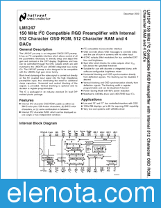 National Semiconductor LM1247 datasheet