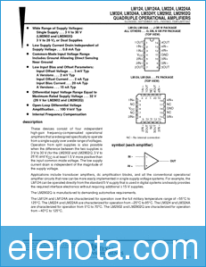 Texas Instruments LM124A datasheet
