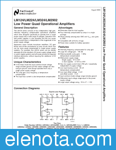 National Semiconductor LM124 datasheet