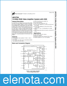 National Semiconductor LM1279A datasheet