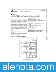 National Semiconductor LM1279 datasheet