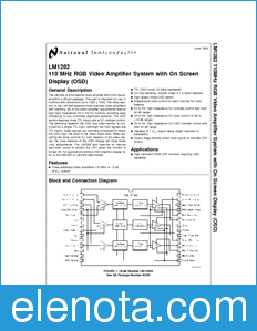 National Semiconductor LM1282 datasheet
