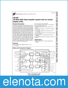 National Semiconductor LM1283 datasheet