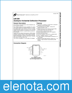 National Semiconductor LM1290 datasheet