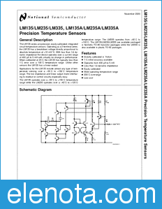 National Semiconductor LM135/LM235/LM335 datasheet
