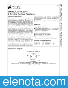 National Semiconductor LM140L datasheet